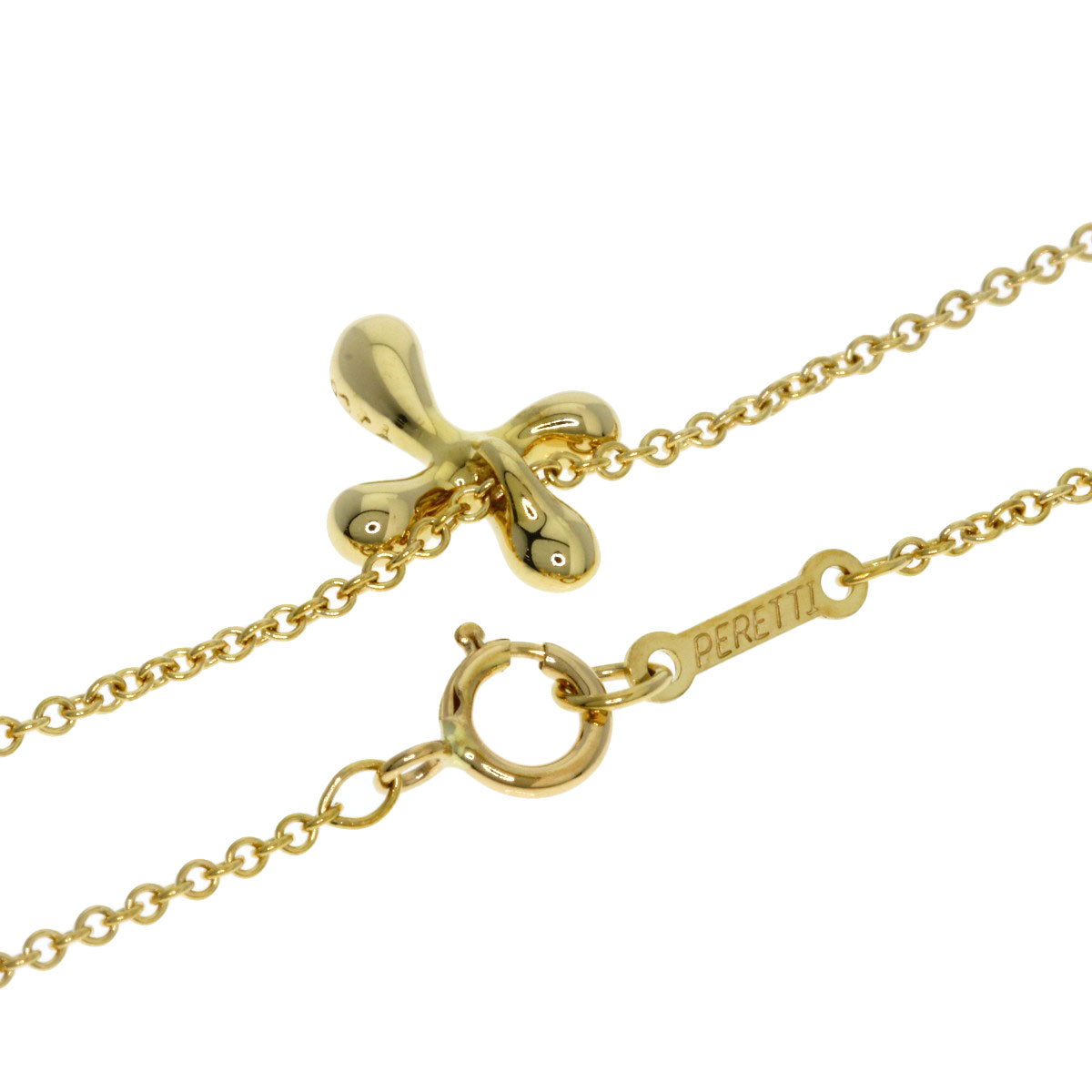 TIFFANY&Co. Small cross Necklace K18 Yellow Gold Ladies [Used]