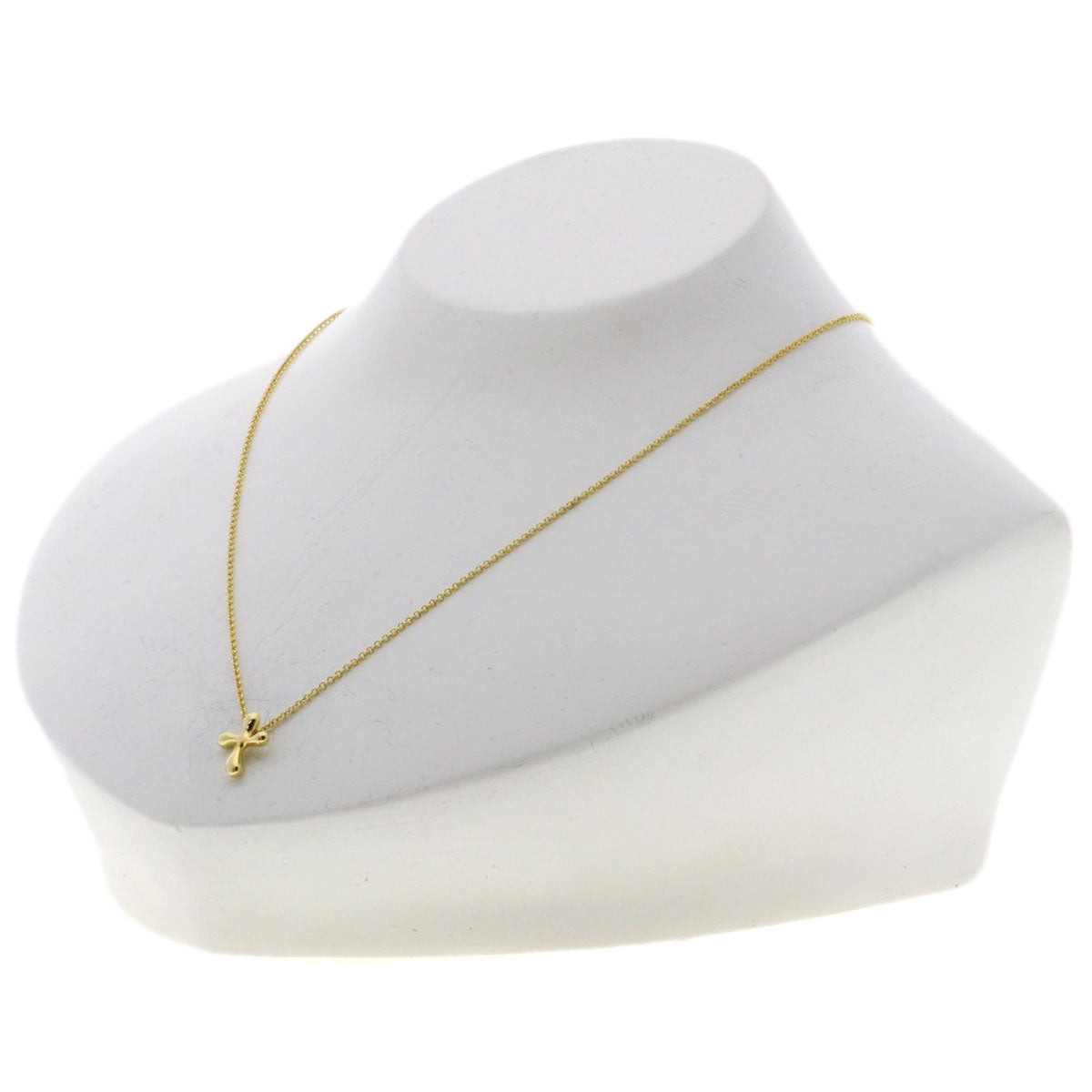 TIFFANY&Co. Small cross Necklace K18 Yellow Gold Ladies [Used]