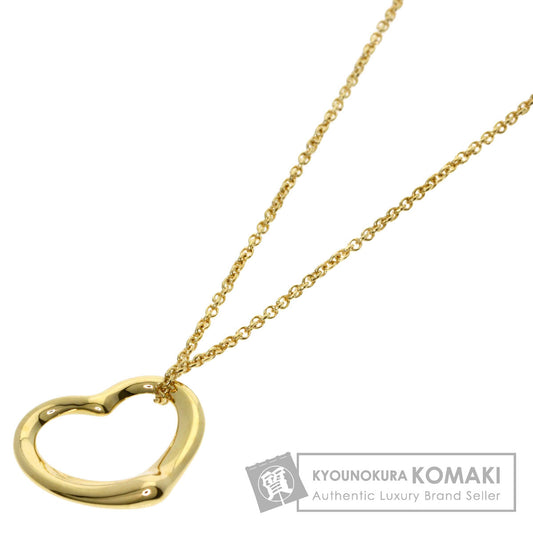 TIFFANY&Co. Open heart Necklace K18 Yellow Gold Ladies [Used]