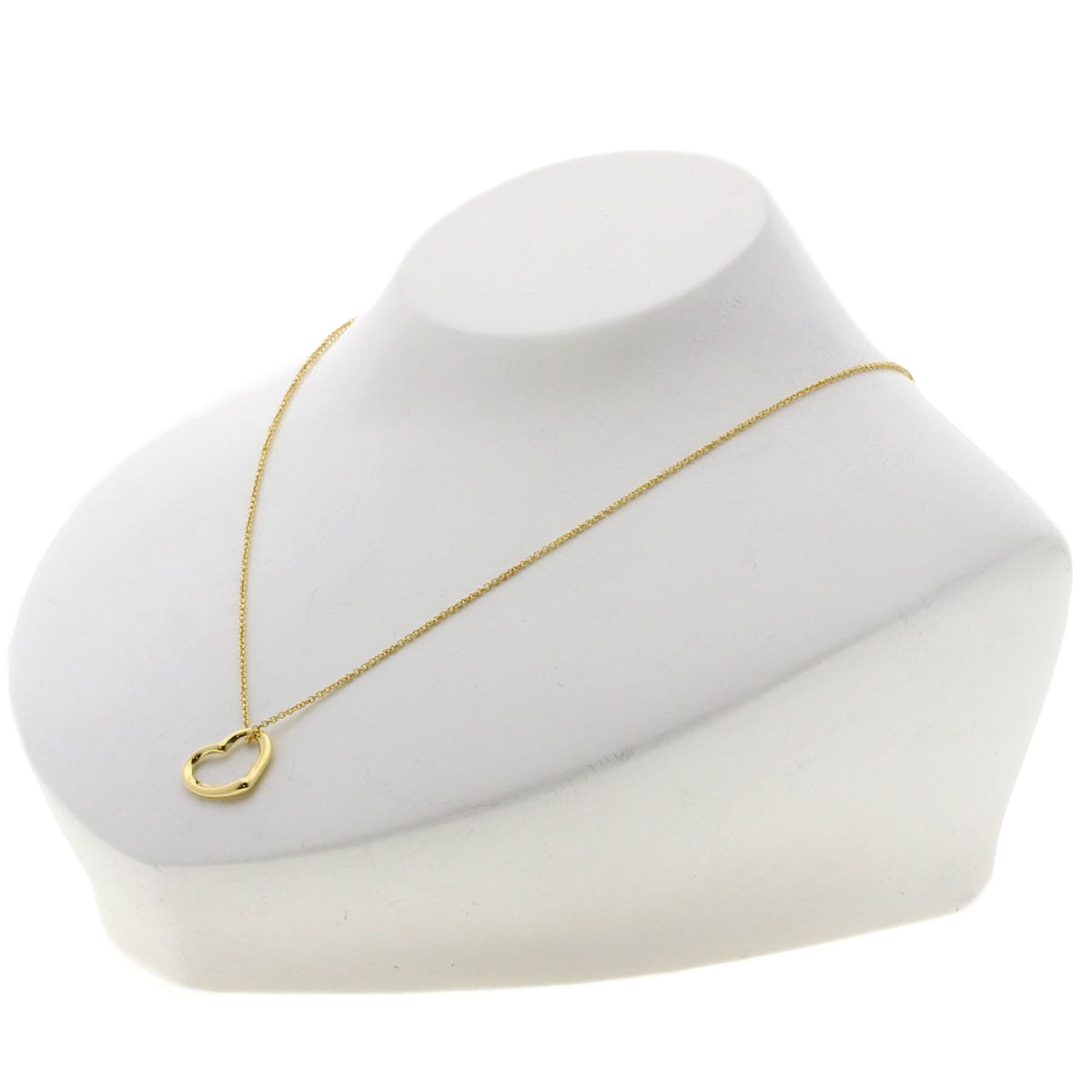 TIFFANY&Co. Open heart Necklace K18 Yellow Gold Ladies [Used]