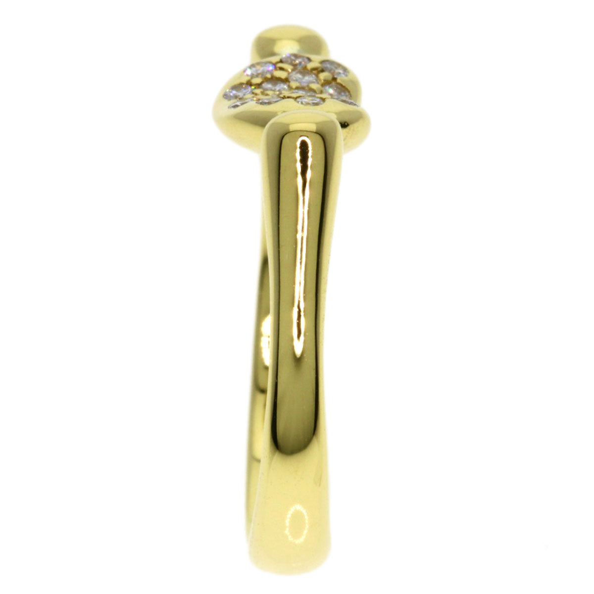 TIFFANY&Co. Bean Diamond Ring K18 Yellow Gold Ladies [Used]