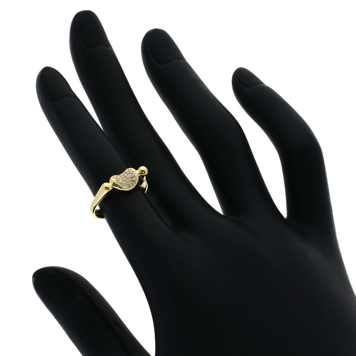 TIFFANY&Co. Bean Diamond Ring K18 Yellow Gold Ladies [Used]