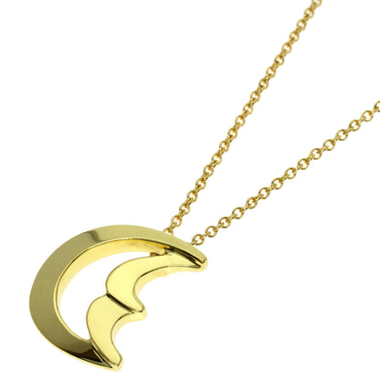 TIFFANY&Co. Crescent Moon Necklace K18 Yellow Gold Ladies [Used]