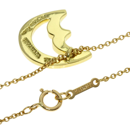 TIFFANY&Co. Crescent Moon Necklace K18 Yellow Gold Ladies [Used]