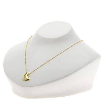 TIFFANY&Co. Crescent Moon Necklace K18 Yellow Gold Ladies [Used]