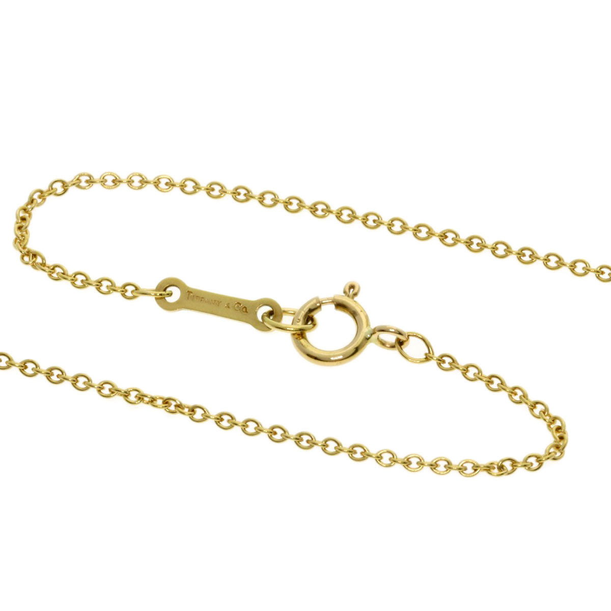 TIFFANY&Co. Open heart Necklace K18 Yellow Gold Ladies [Used]