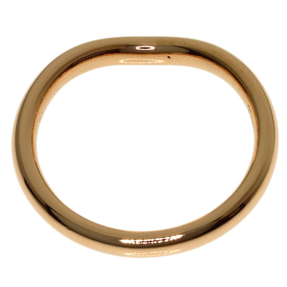 TIFFANY&Co. Curved Band 1P Diamond Ring K18 Pink Gold Ladies [Used]