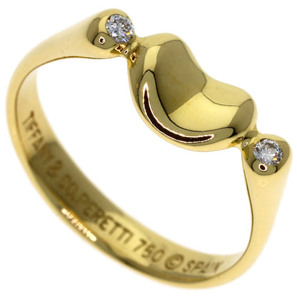 TIFFANY&Co. Bean 2P Diamond Ring K18 Yellow Gold Ladies [Used]