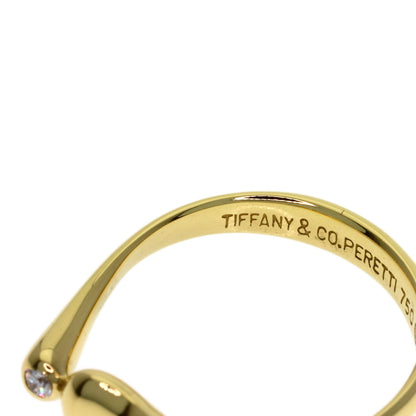 TIFFANY&Co. Bean 2P Diamond Ring K18 Yellow Gold Ladies [Used]