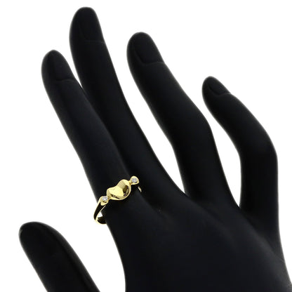 TIFFANY&Co. Bean 2P Diamond Ring K18 Yellow Gold Ladies [Used]