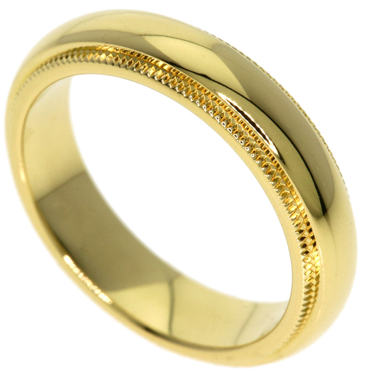 TIFFANY&Co. Milgrain Ring K18 Yellow Gold Ladies [Used]