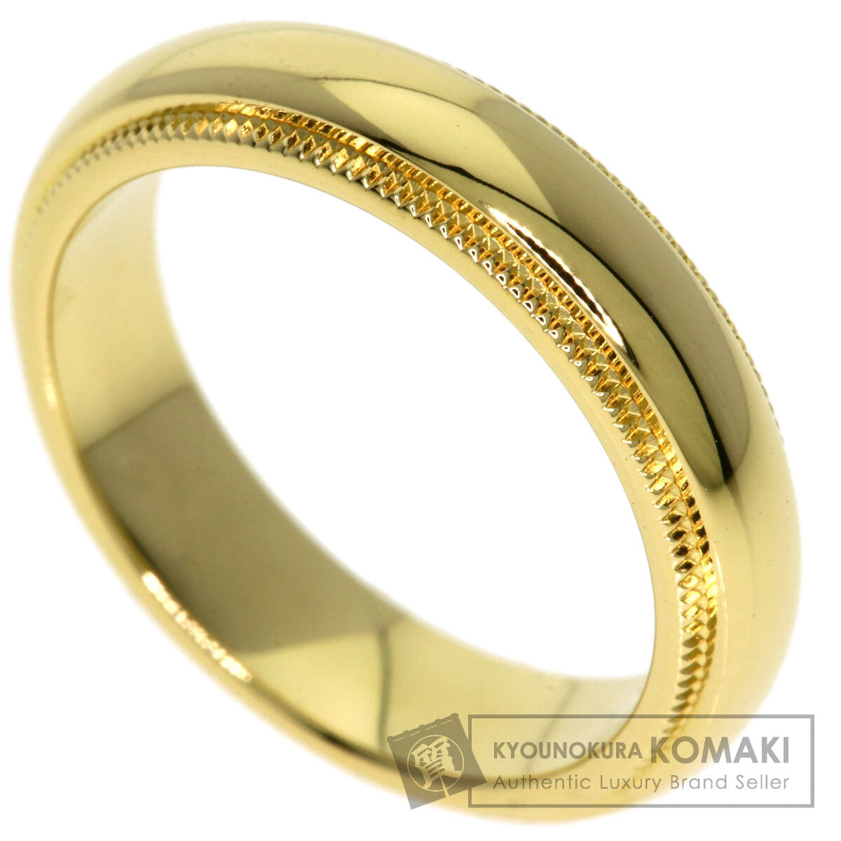 TIFFANY&Co. Milgrain Ring K18 Yellow Gold Ladies [Used]
