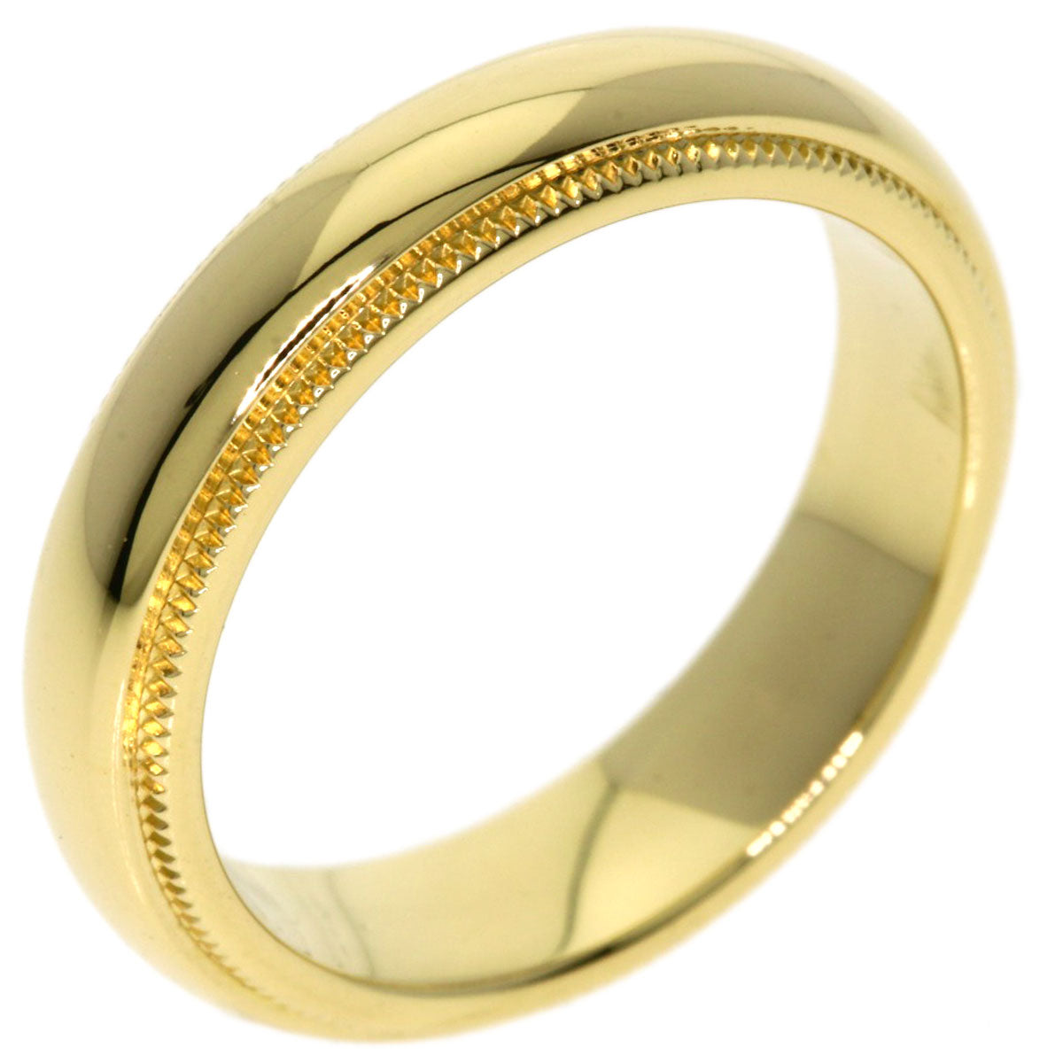 TIFFANY&Co. Milgrain Ring K18 Yellow Gold Ladies [Used]