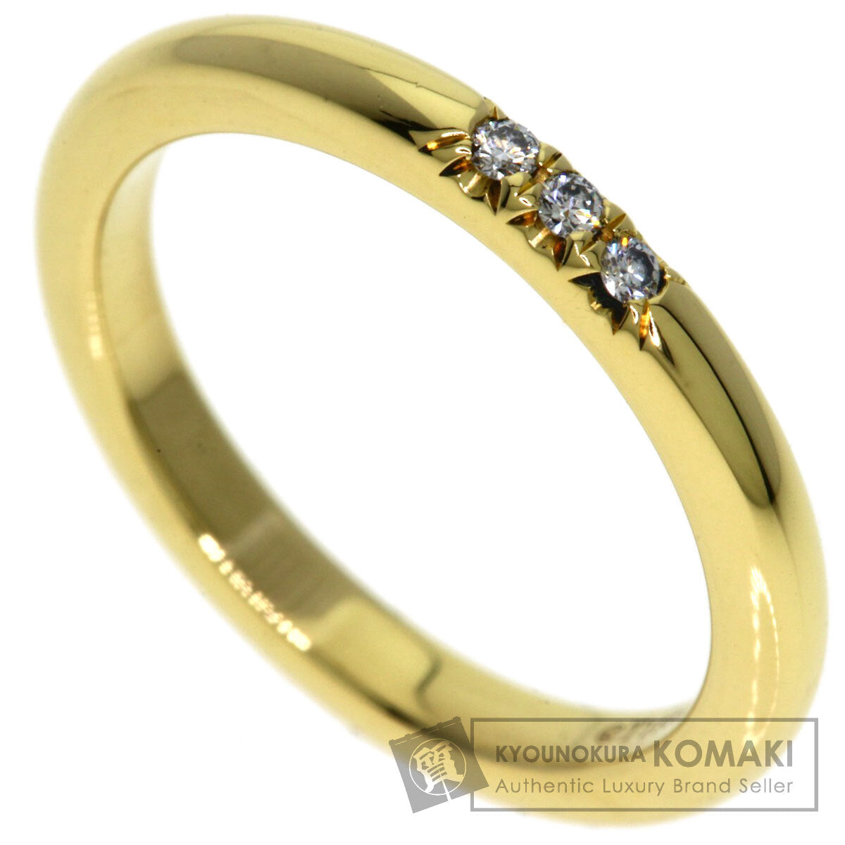 TIFFANY&Co. Forever 3P Diamond Ring K18 Yellow Gold Ladies [Used]
