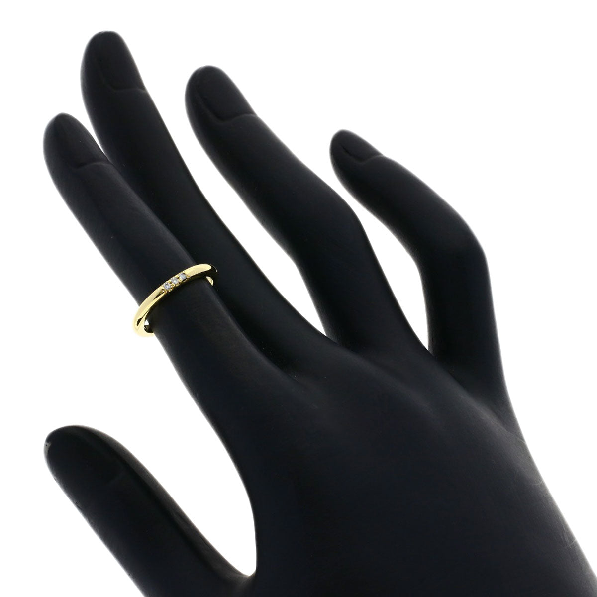 TIFFANY&Co. Forever 3P Diamond Ring K18 Yellow Gold Ladies [Used]
