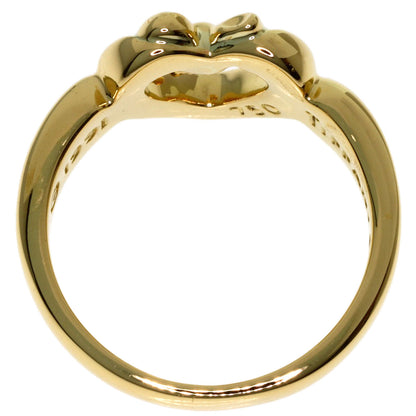 TIFFANY&Co. Heart with Bow Ring K18 Yellow Gold Ladies [Used]