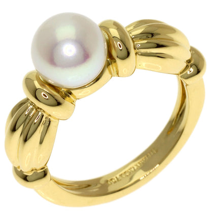 TIFFANY&Co. Pearl Pearl Signature Ring K18 Yellow Gold Ladies [Used]