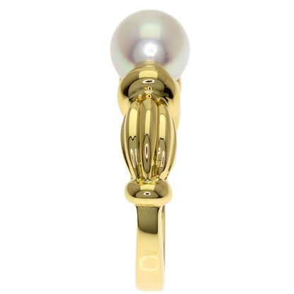 TIFFANY&Co. Pearl Pearl Signature Ring K18 Yellow Gold Ladies [Used]