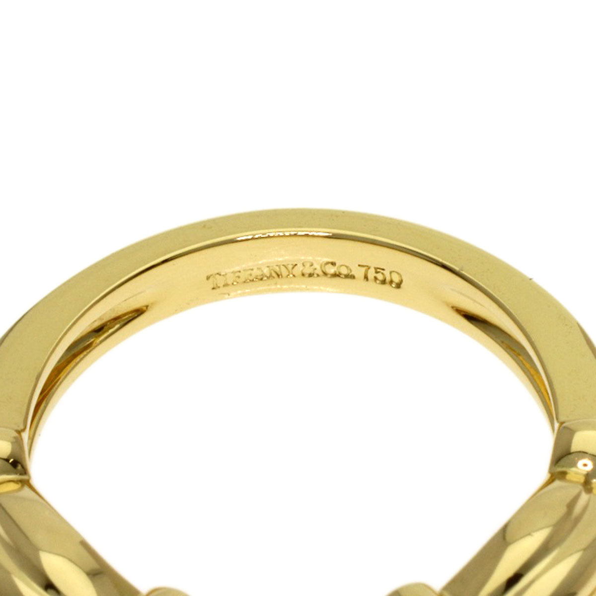 TIFFANY&Co. Pearl Pearl Signature Ring K18 Yellow Gold Ladies [Used]