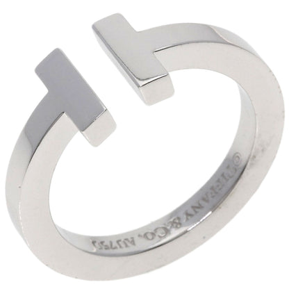 TIFFANY&Co. T square Ring K18 White Gold Ladies [Used]