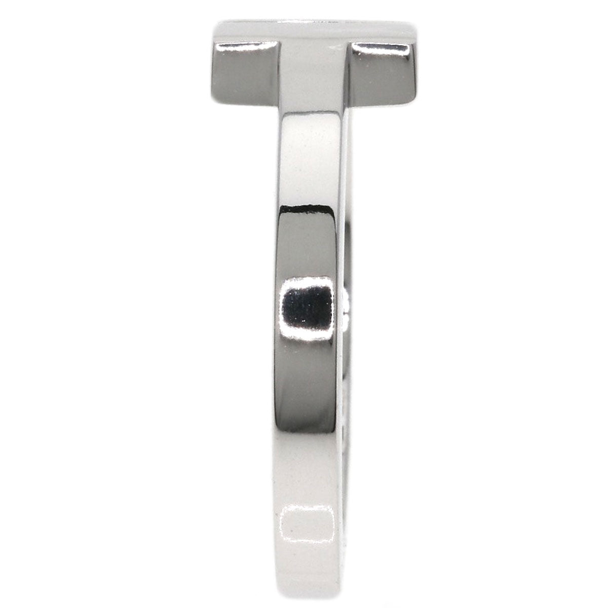 TIFFANY&Co. T square Ring K18 White Gold Ladies [Used]