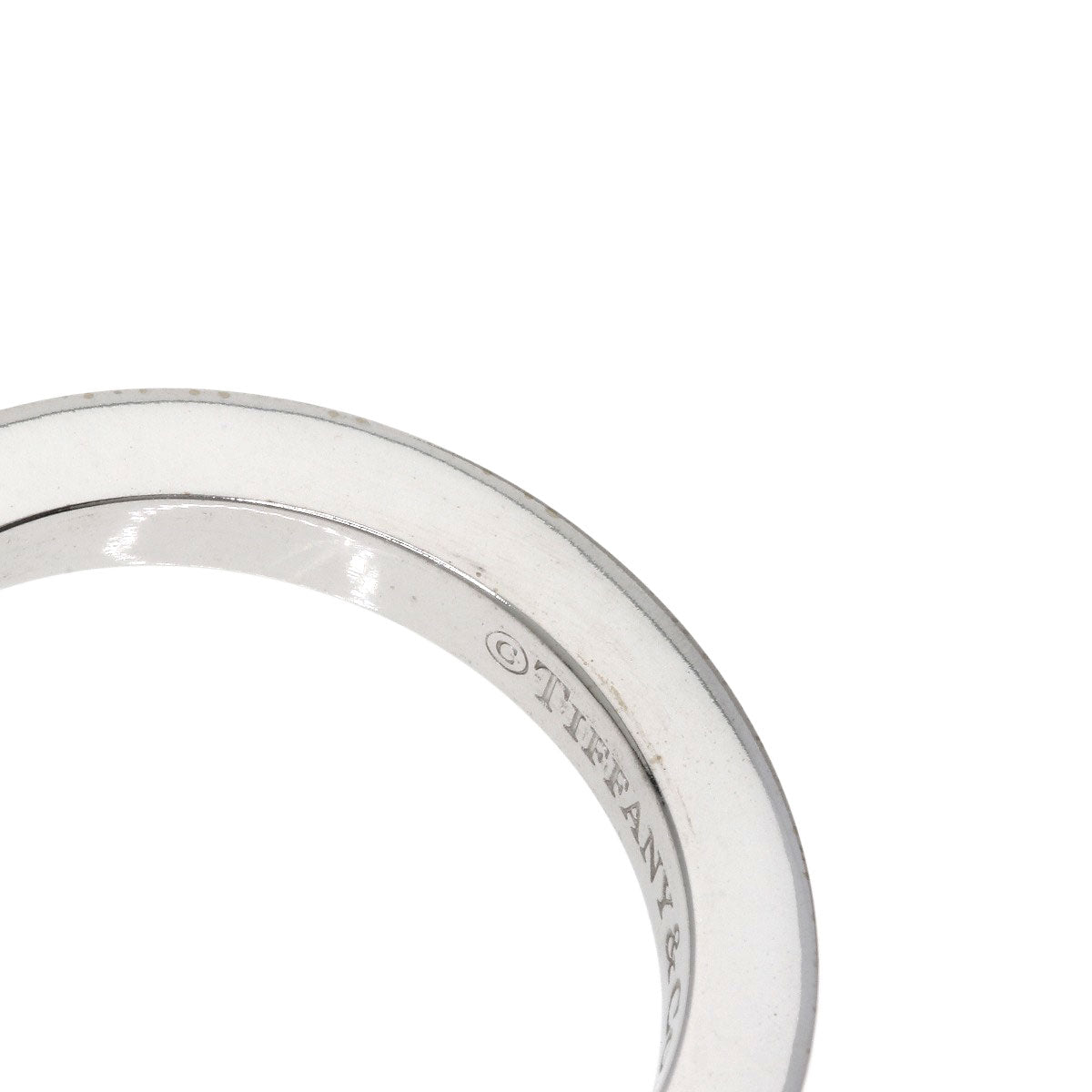 TIFFANY&Co. T square Ring K18 White Gold Ladies [Used]