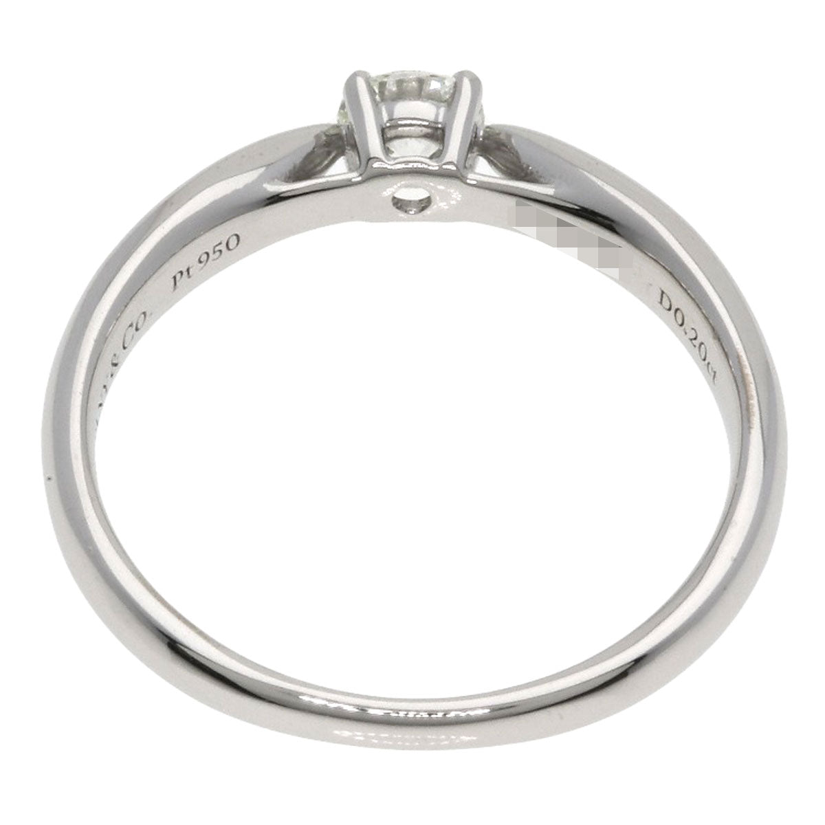 TIFFANY&Co. Harmony Solitaire Diamond I-VS1-EX Ring Platinum PT950 Ladies [Used]