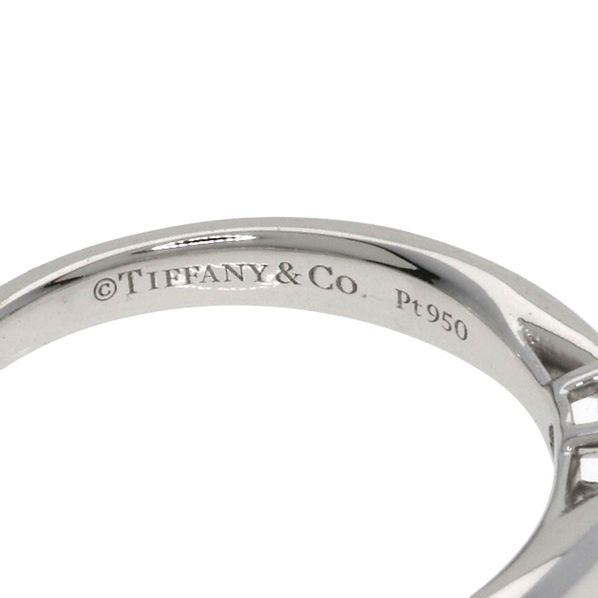TIFFANY&Co. Harmony Solitaire Diamond I-VS1-EX Ring Platinum PT950 Ladies [Used]