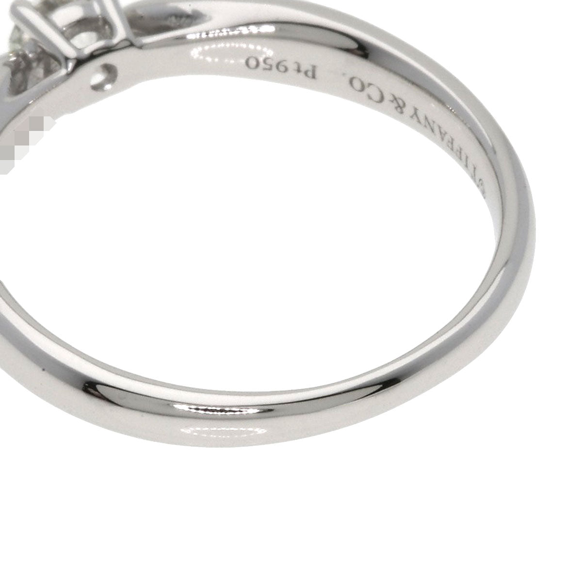 TIFFANY&Co. Harmony Solitaire Diamond I-VS1-EX Ring Platinum PT950 Ladies [Used]