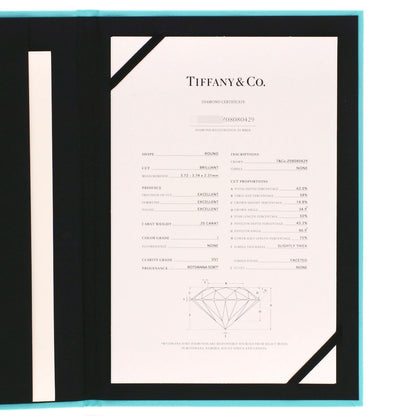 TIFFANY&Co. Harmony Solitaire Diamond I-VS1-EX Ring Platinum PT950 Ladies [Used]
