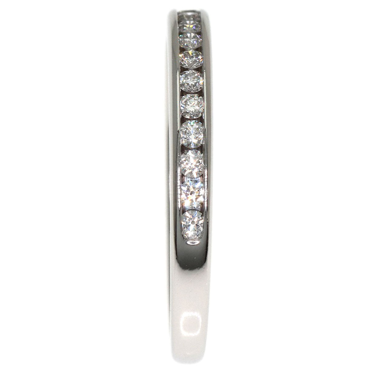 TIFFANY&Co. Half eternity Diamond Ring Platinum PT950 Ladies [Used]