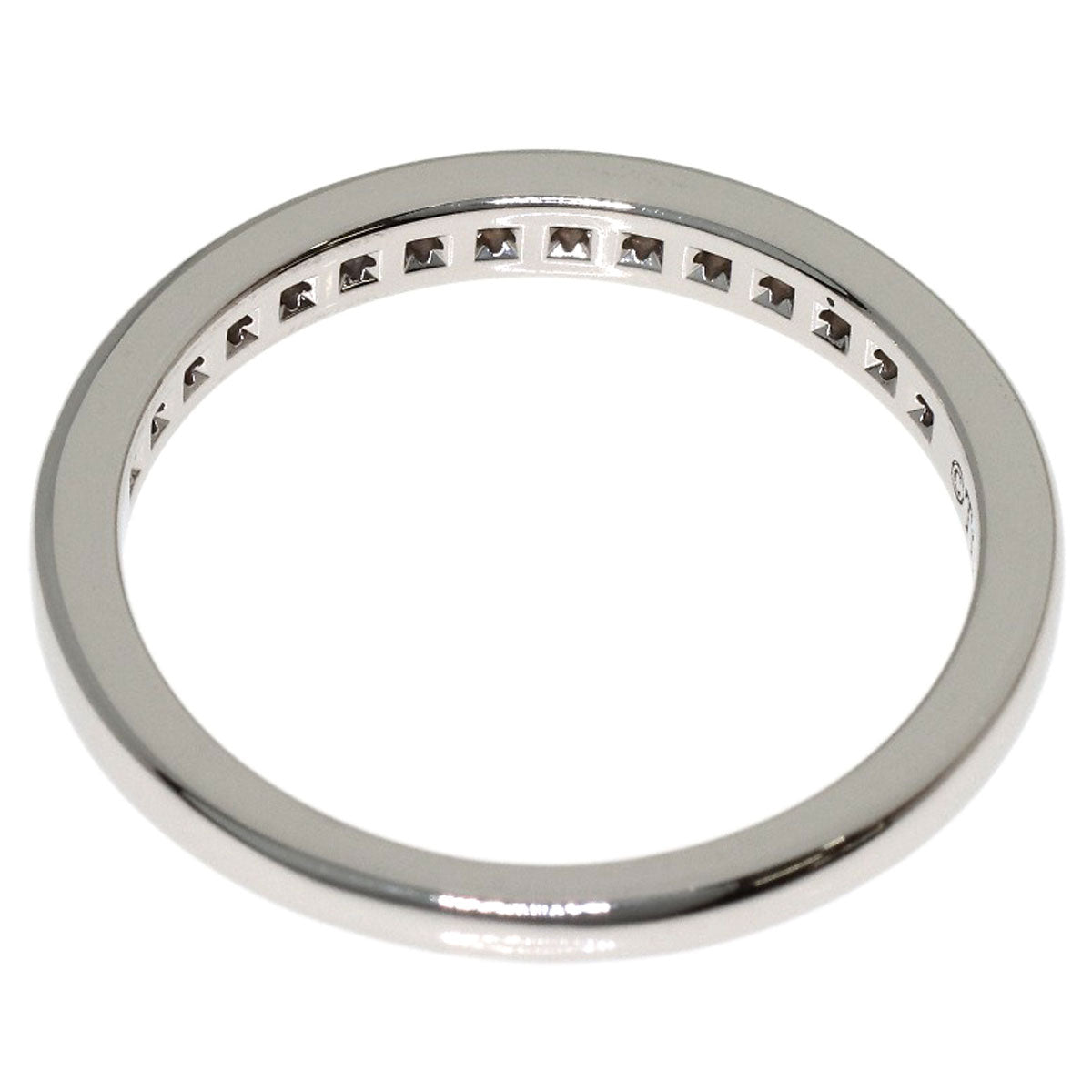 TIFFANY&Co. Half eternity Diamond Ring Platinum PT950 Ladies [Used]