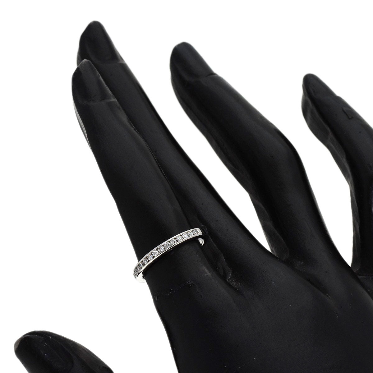 TIFFANY&Co. Half eternity Diamond Ring Platinum PT950 Ladies [Used]