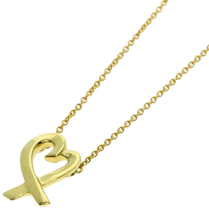 TIFFANY&Co. Loving heart Necklace K18 Yellow Gold Ladies [Used]