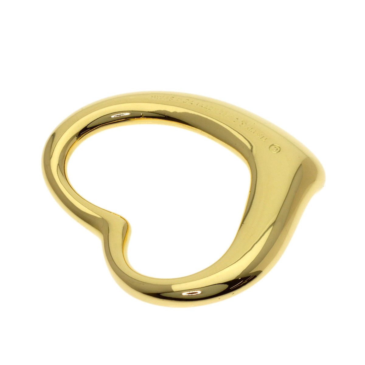 TIFFANY&Co. Open heart Pendant top K18 Yellow Gold Ladies [Used]