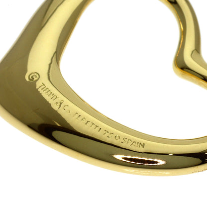 TIFFANY&Co. Open heart Pendant top K18 Yellow Gold Ladies [Used]