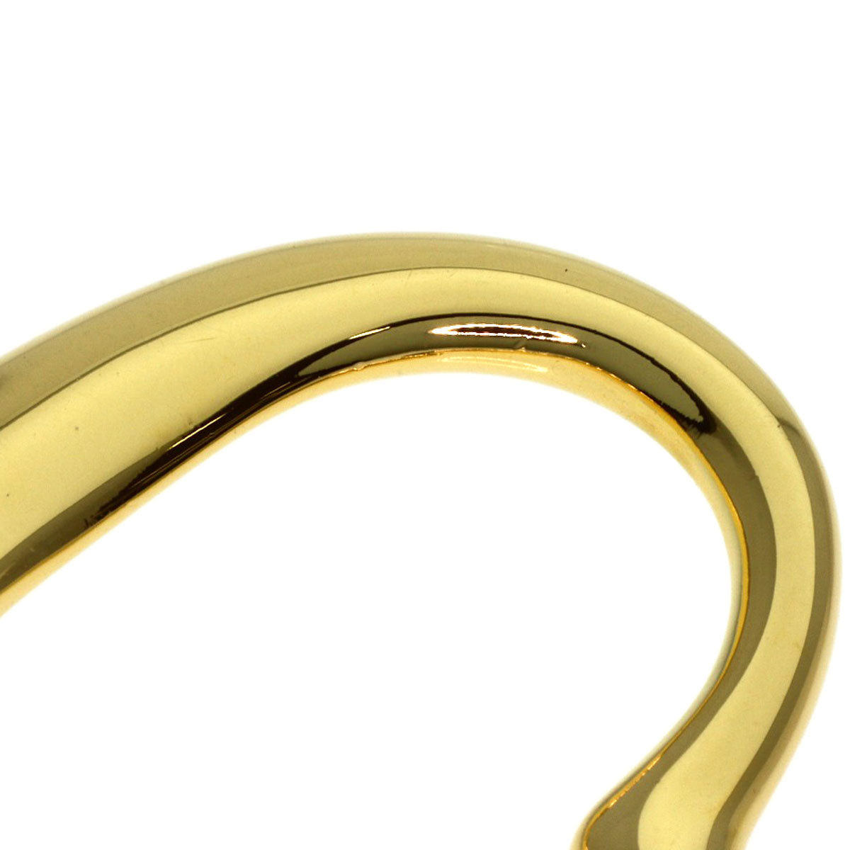 TIFFANY&Co. Open heart Pendant top K18 Yellow Gold Ladies [Used]