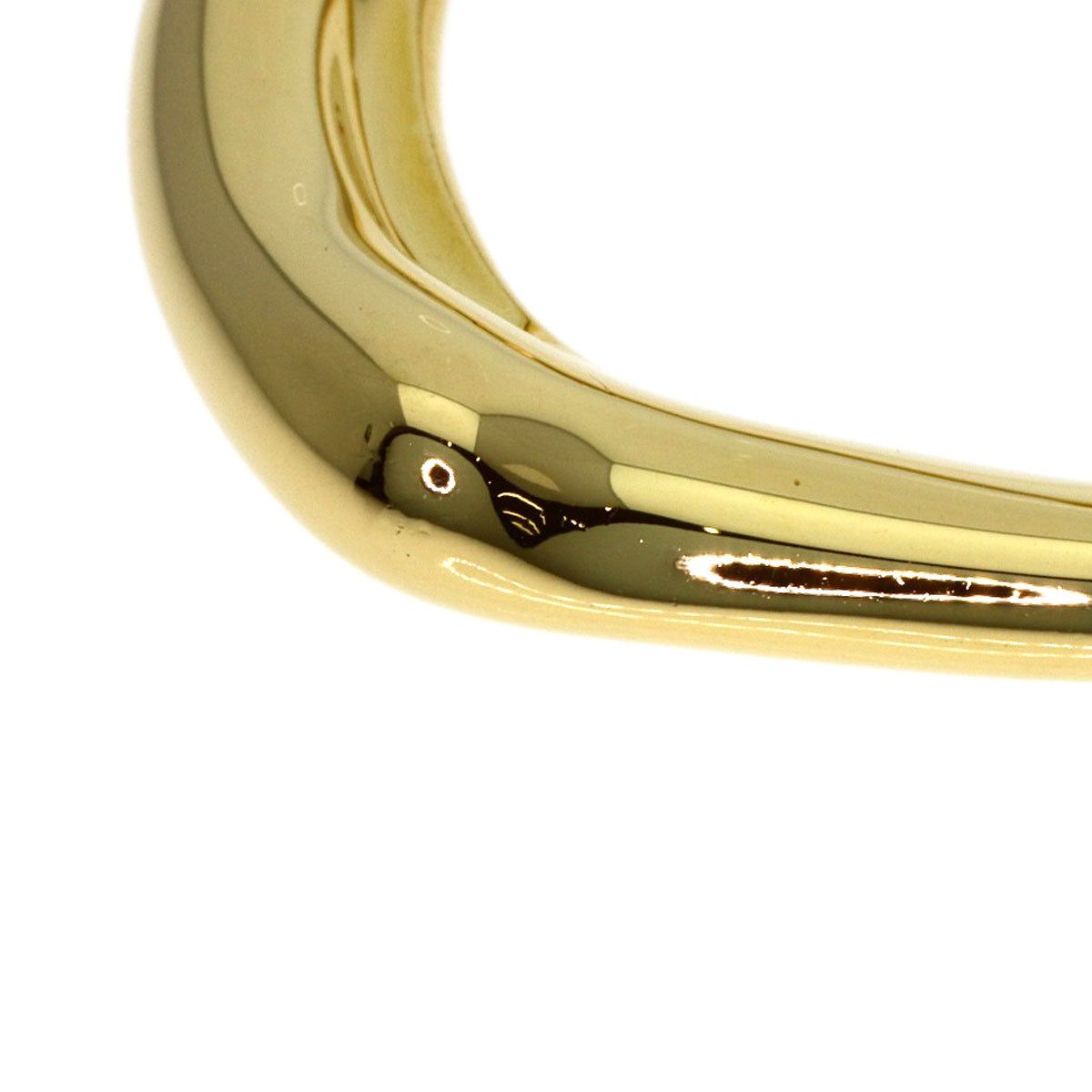 TIFFANY&Co. Open heart Pendant top K18 Yellow Gold Ladies [Used]