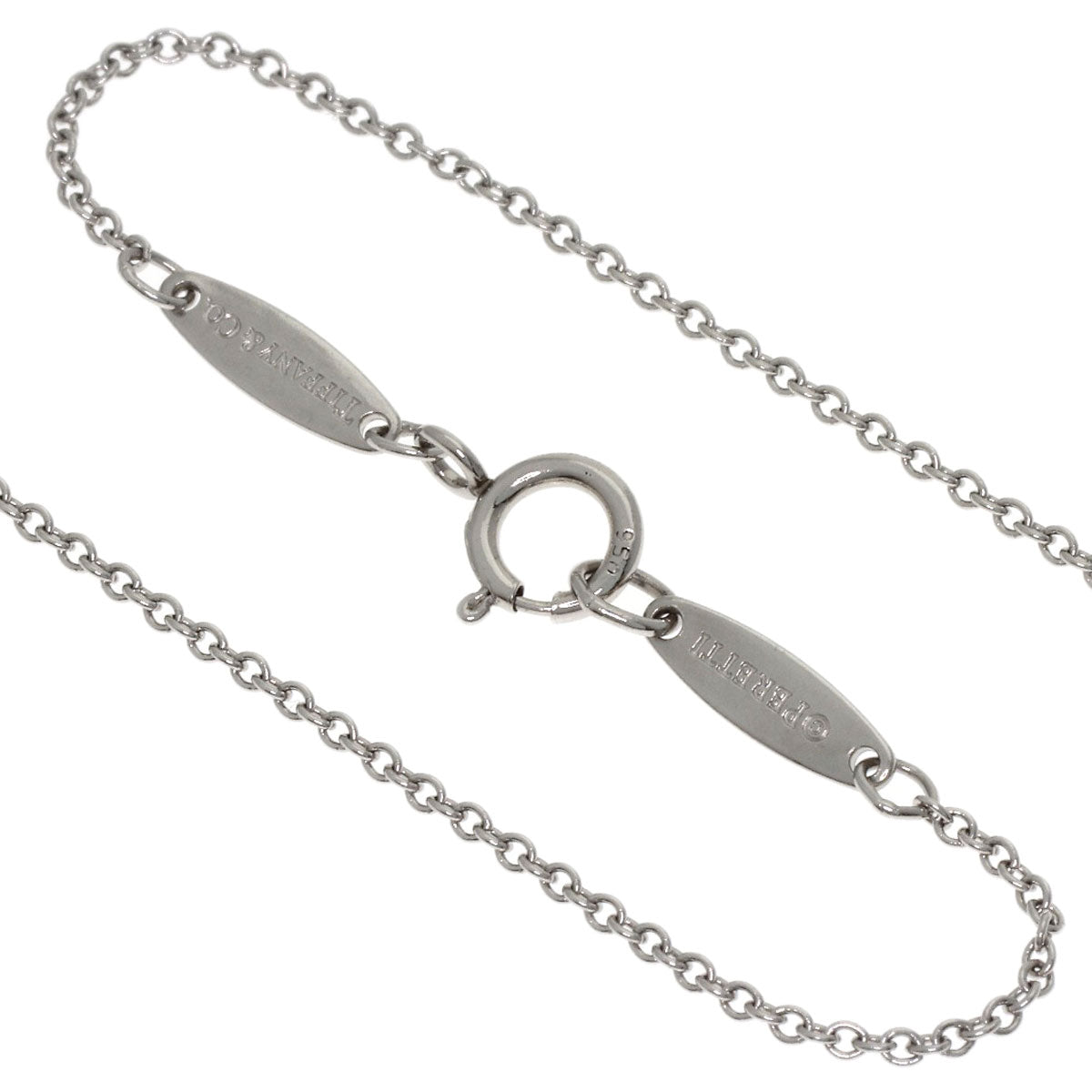 TIFFANY&Co. By The Yard Diamond Necklace Platinum PT950 Ladies [Used]