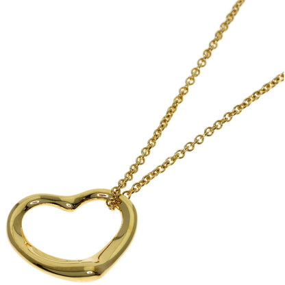 TIFFANY&Co. Open heart Necklace K18 Yellow Gold Ladies [Used]