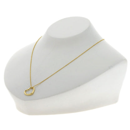 TIFFANY&Co. Open heart Necklace K18 Yellow Gold Ladies [Used]