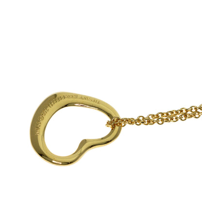 TIFFANY&Co. Open heart Necklace K18 Yellow Gold Ladies [Used]