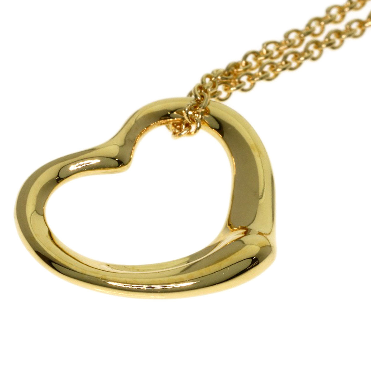 TIFFANY&Co. Open heart Necklace K18 Yellow Gold Ladies [Used]