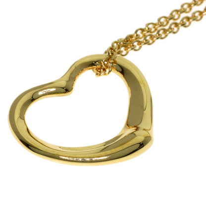 TIFFANY&Co. Open heart Necklace K18 Yellow Gold Ladies [Used]
