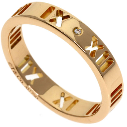 TIFFANY&Co. Atlas 4P Diamond Ring K18 Pink Gold Ladies [Used]