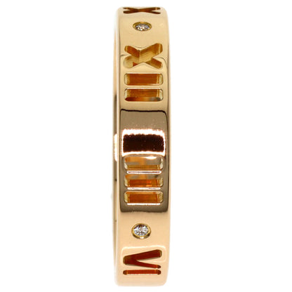 TIFFANY&Co. Atlas 4P Diamond Ring K18 Pink Gold Ladies [Used]