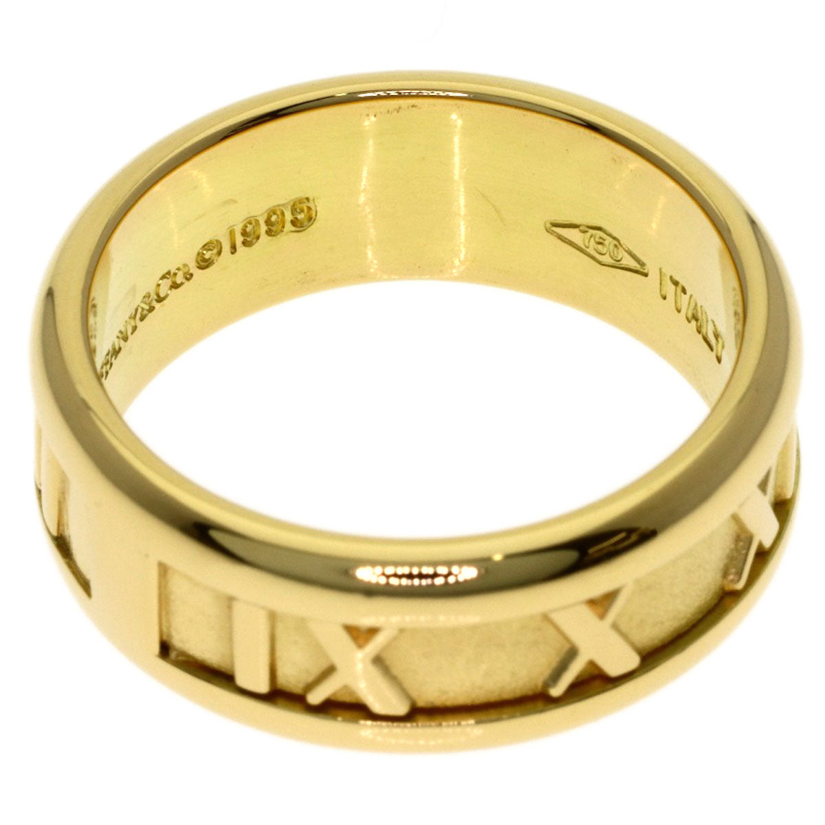 TIFFANY&Co. Atlas Ring K18 Yellow Gold Ladies [Used]