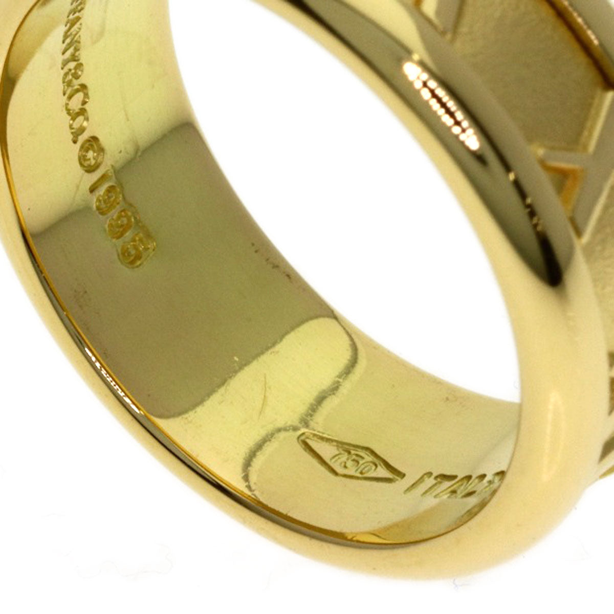 TIFFANY&Co. Atlas Ring K18 Yellow Gold Ladies [Used]