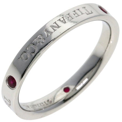TIFFANY&Co. Flatband Ruby Ring Platinum PT950 Ladies [Used]