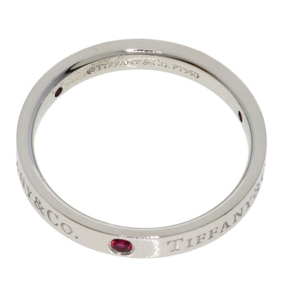 TIFFANY&Co. Flatband Ruby Ring Platinum PT950 Ladies [Used]